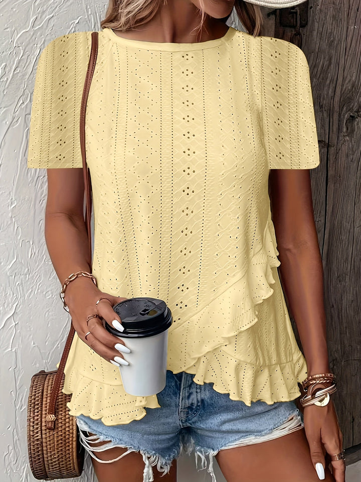 Serena – Elegant Short Sleeve Top