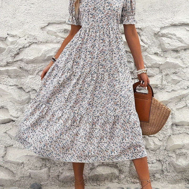 Evelyn – Floral Midi Dress