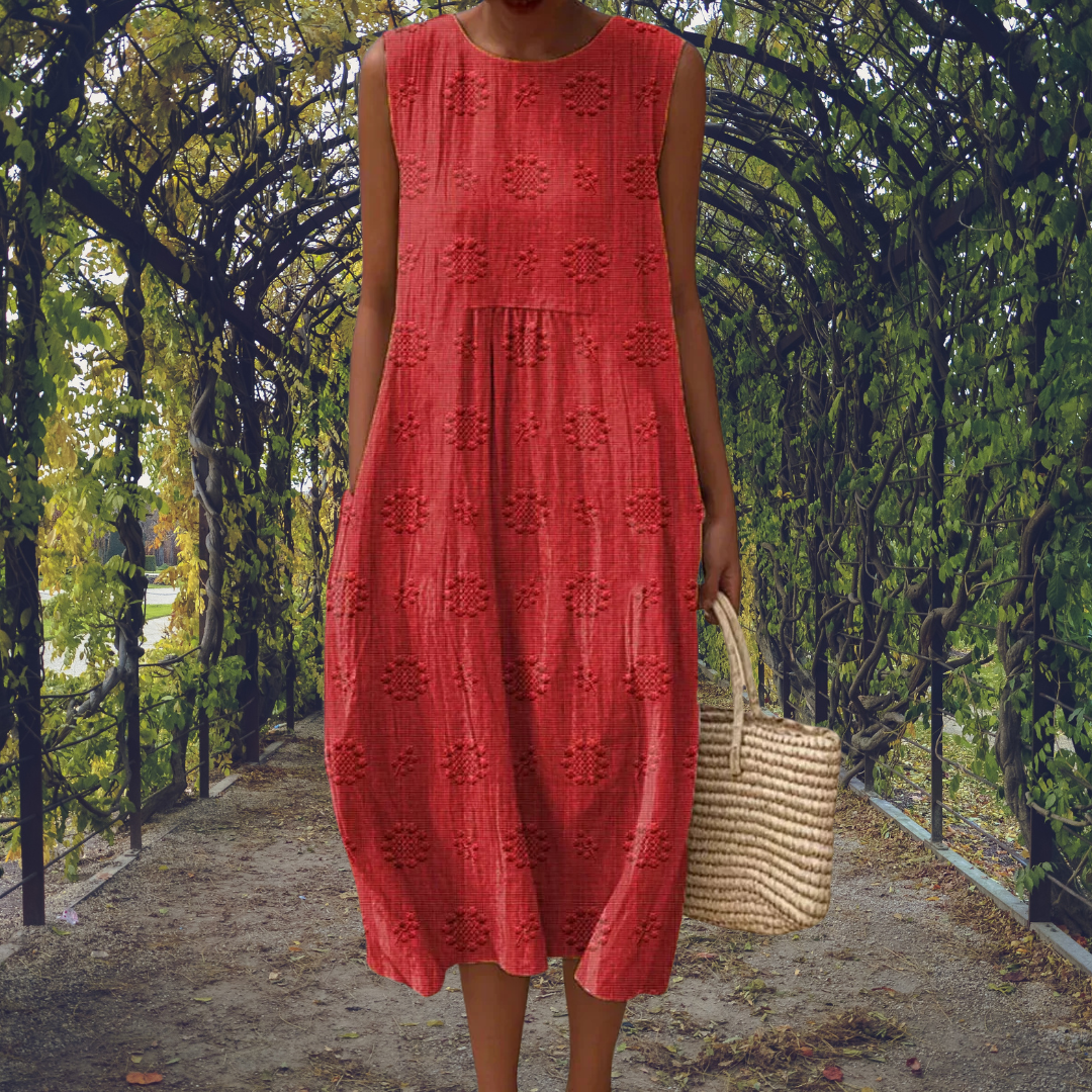 C&G™| Elegant Sleeveless Dress With Pockets