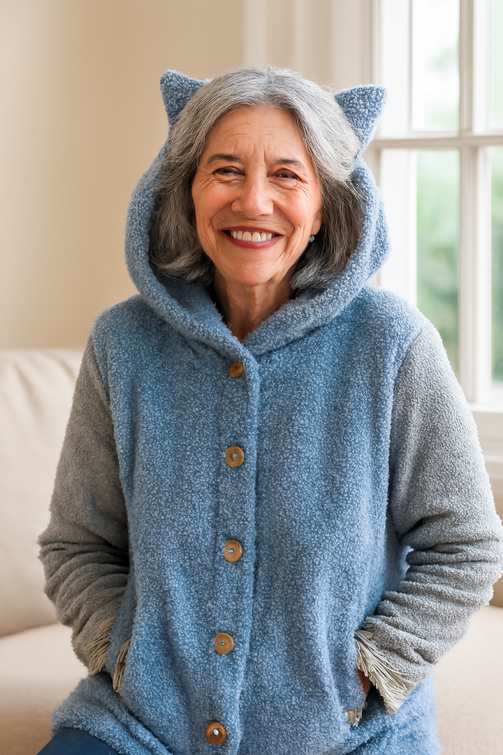 Olivia | Cozy Cat Ear Hoodie - Elegant Comfort for Autumn & Winter