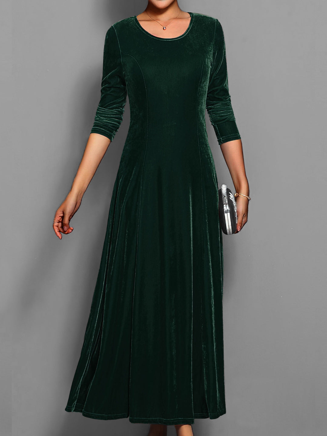 Gloria - Women's Velvet Maxi Dress