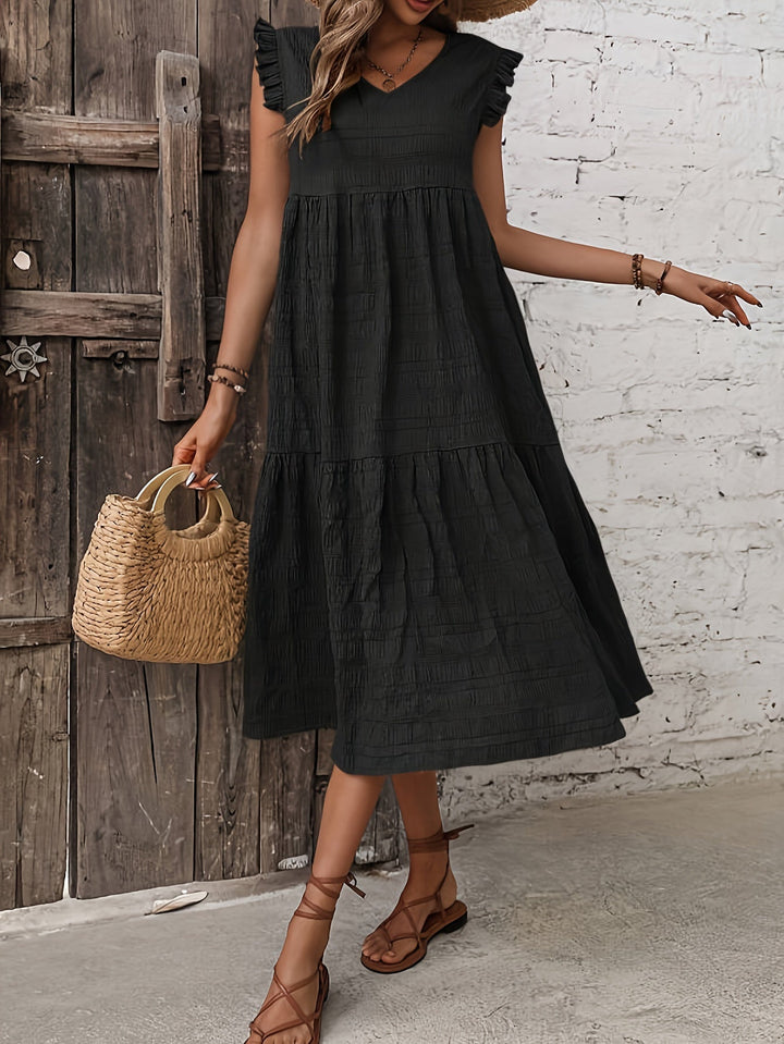 Livia – tummy-friendly ruffle dress