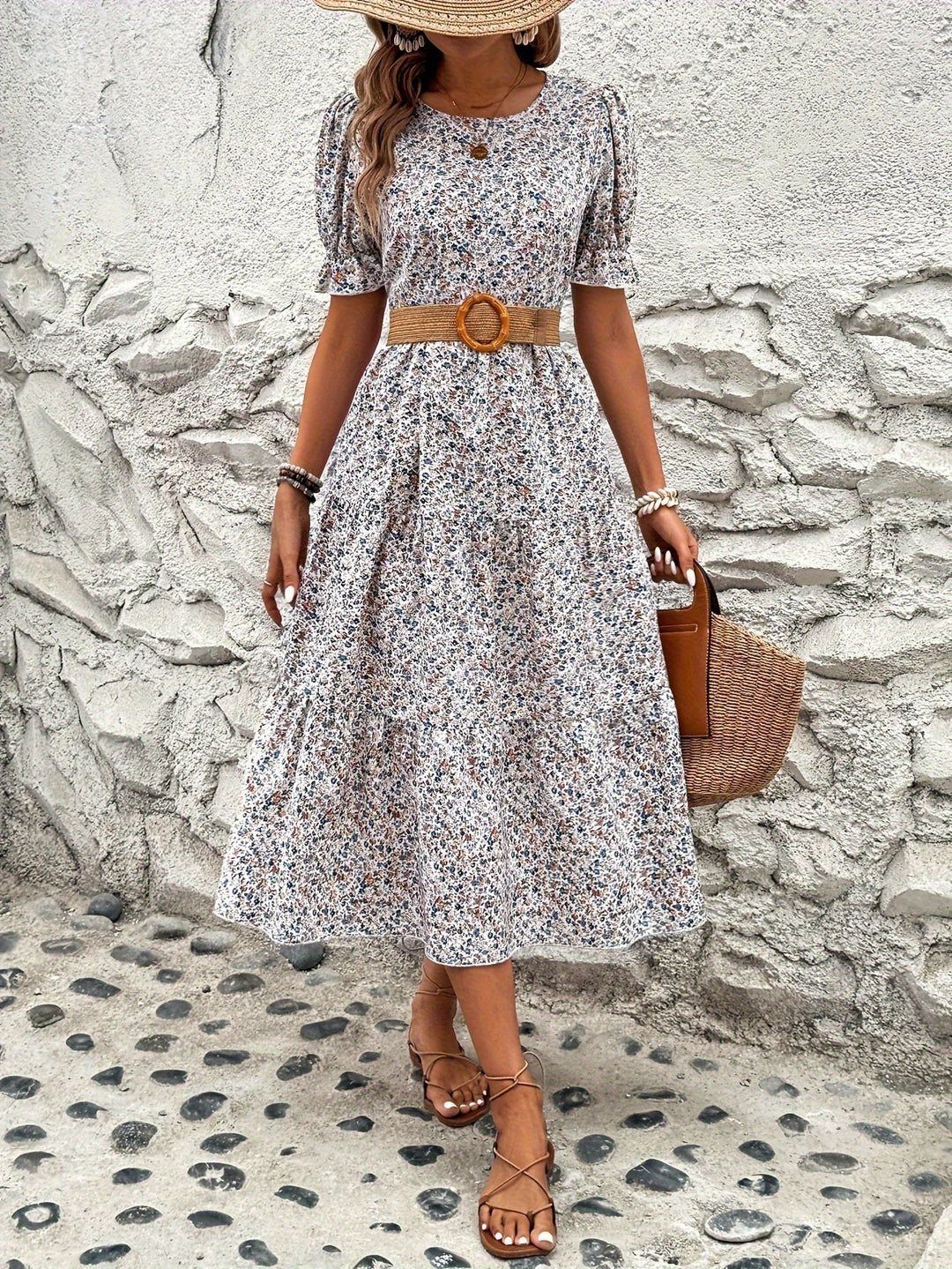 Evelyn – Floral Midi Dress