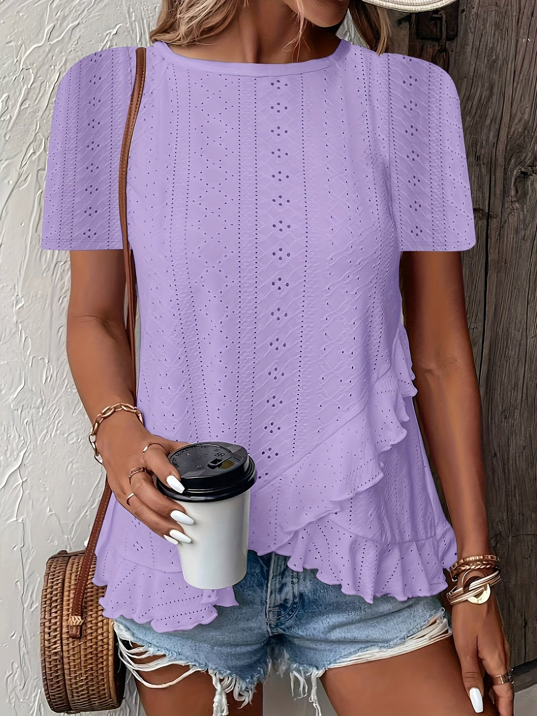 Serena – Elegant Short Sleeve Top