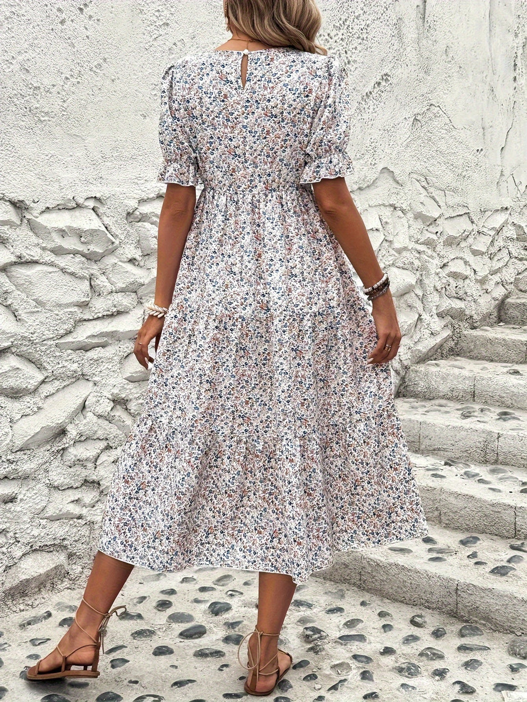 Evelyn – Floral Midi Dress