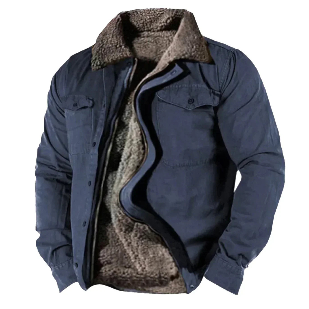 Men's warm winter jacket | Long -sleeved