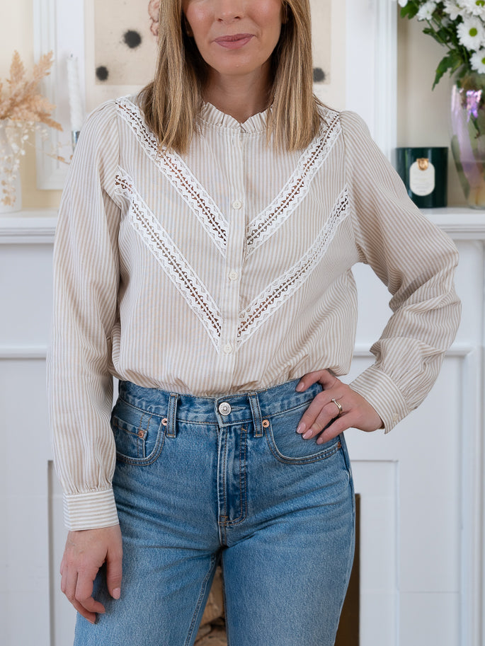 Beige Corina Blouse