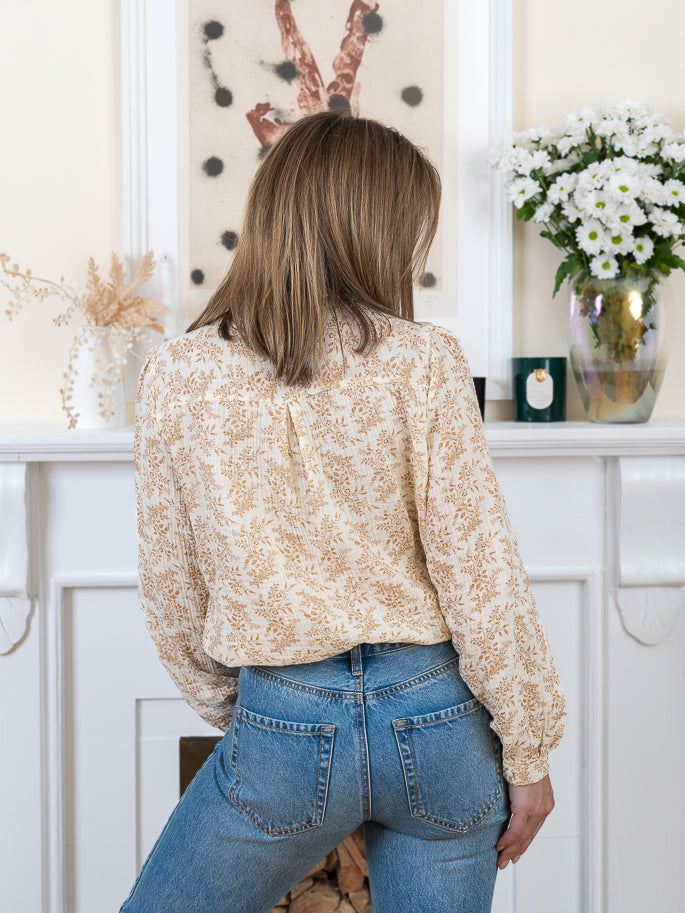 Beige Emily Blouse