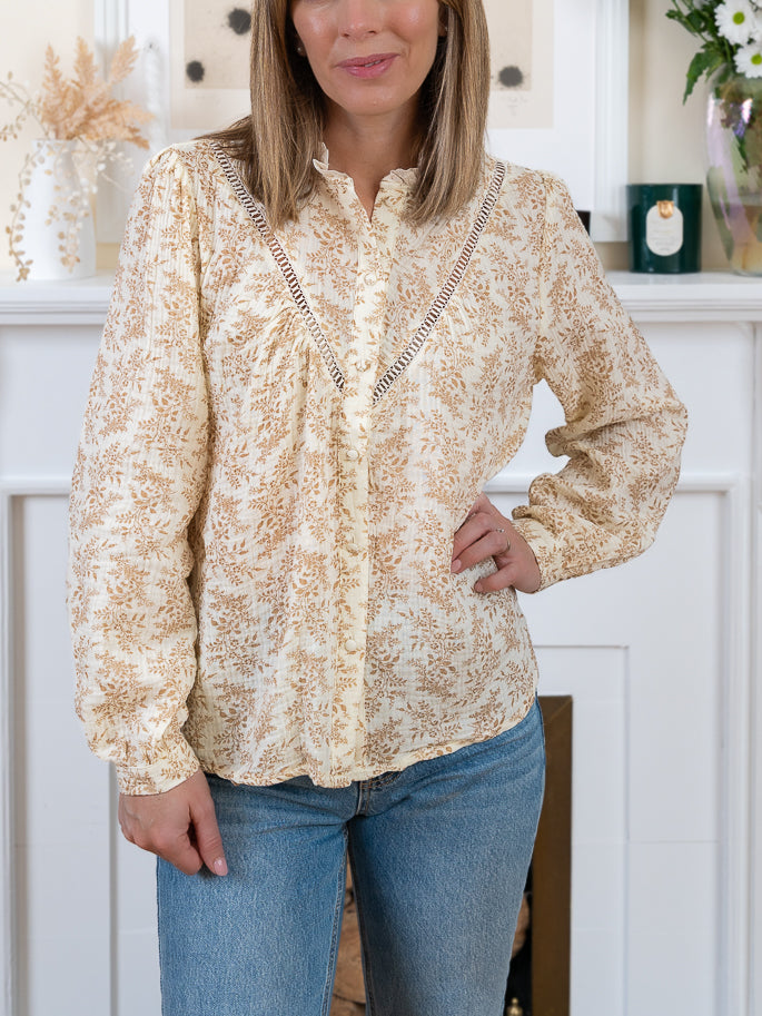 Beige Emily Blouse