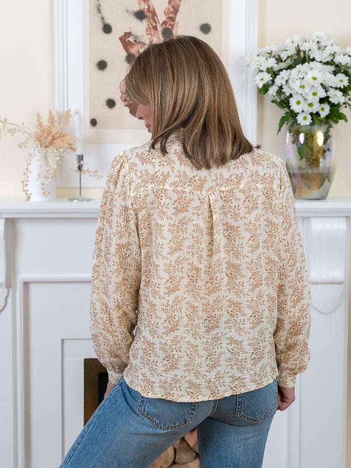 Beige Emily Blouse