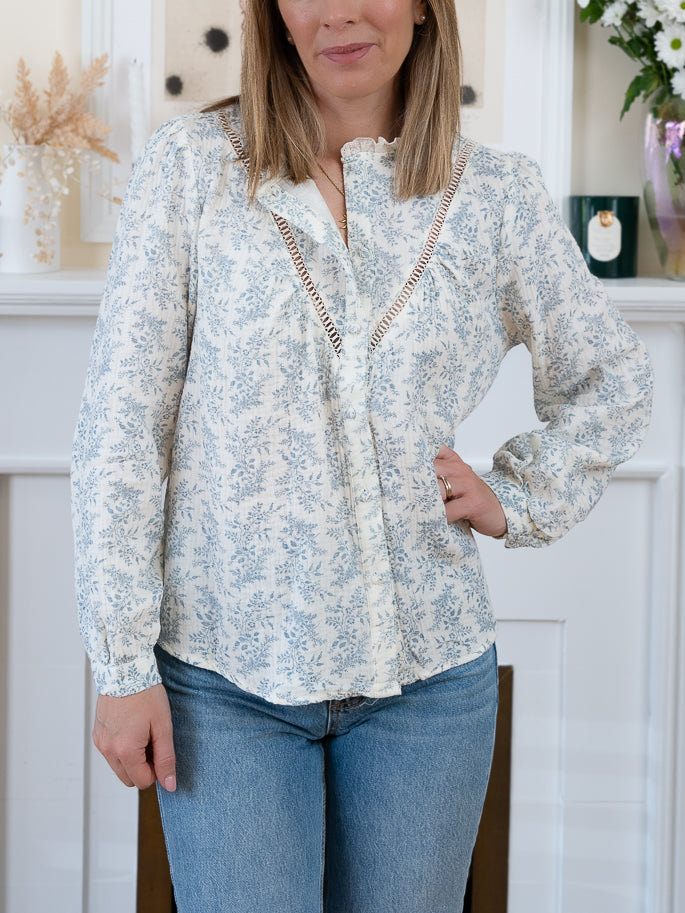 Blue Emily Blouse