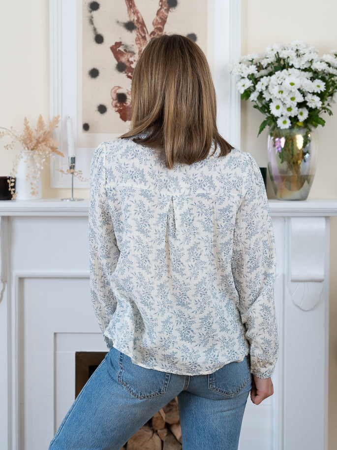 Blue Emily Blouse