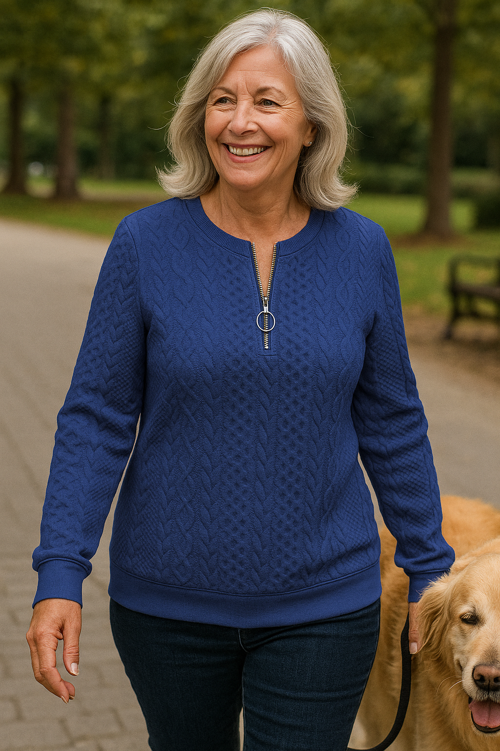 Nestelle | Cable Zip Knit - Comfort, Class and Confidence.