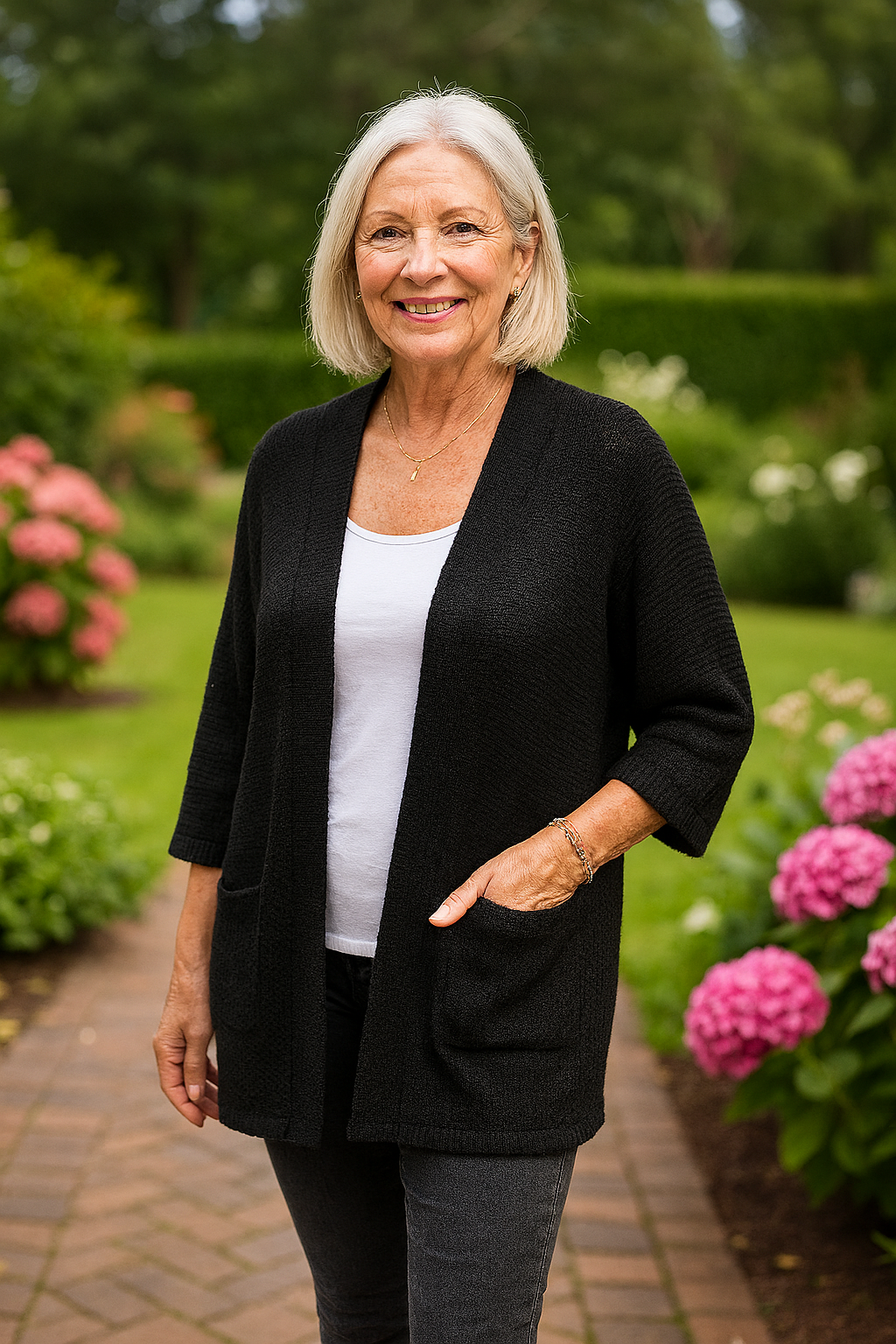 Elspeth | Soft-Knit Everyday Cardigan - Flattering. Fuss-free