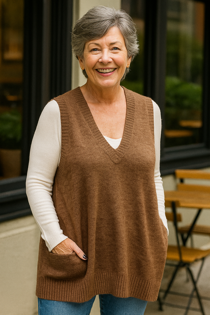 Everelle | CozyKnit Vest – Soft Elegance, Effortless Layers