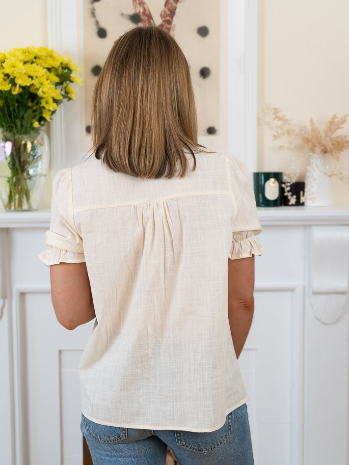 Cream Louna Blouse