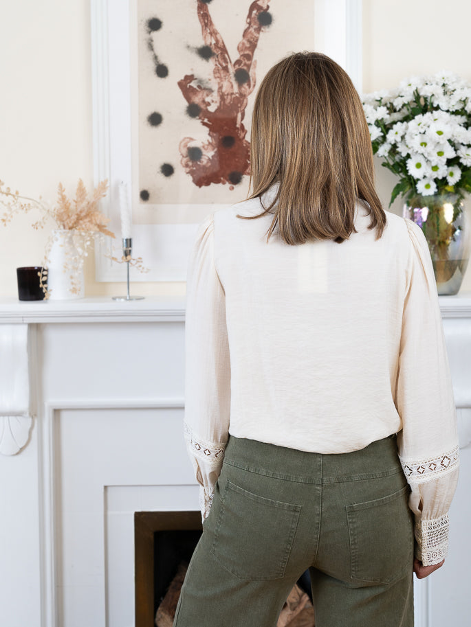 Cream Elizabeth Blouse