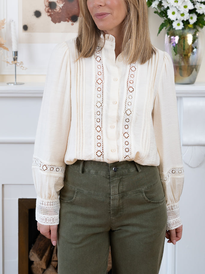 Cream Elizabeth Blouse