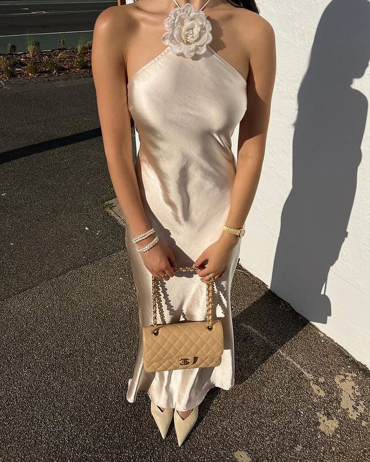 Georgia - Petal Neck Dress