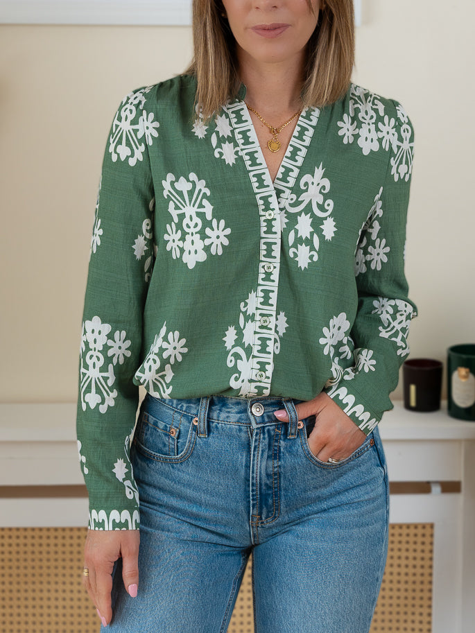 Green Nova Blouse