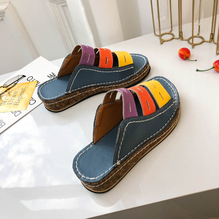 Sophia | Comfortable Supportive Tricolor Sandals for Women