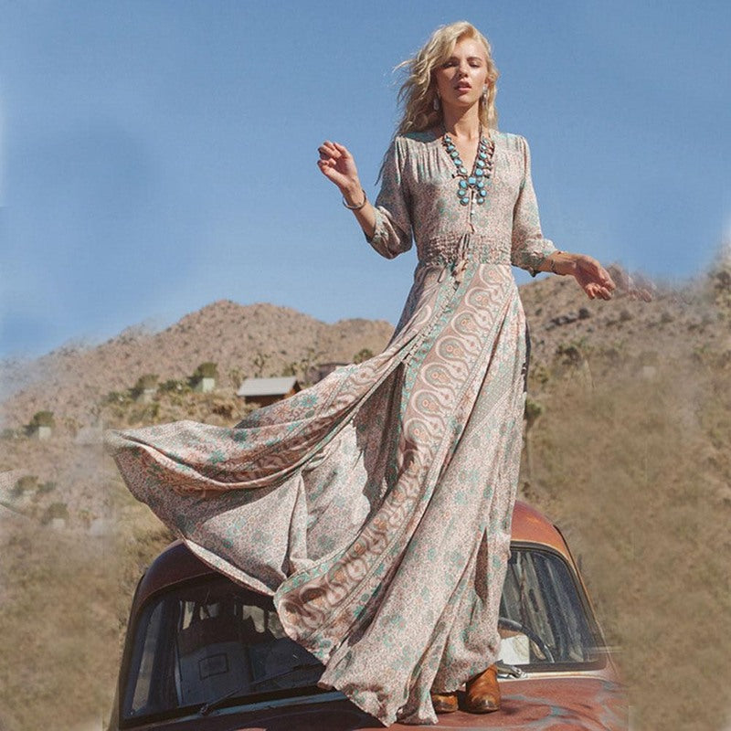 Jessica - Boho Country Maxi Dress