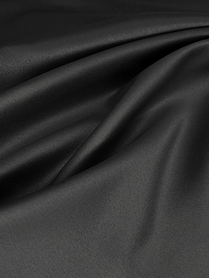 A-Line/Princess V-Neck Peaked Lapel 3/4 Sleeves Asymmetrical Mother of the Bride Dresses with Buttons