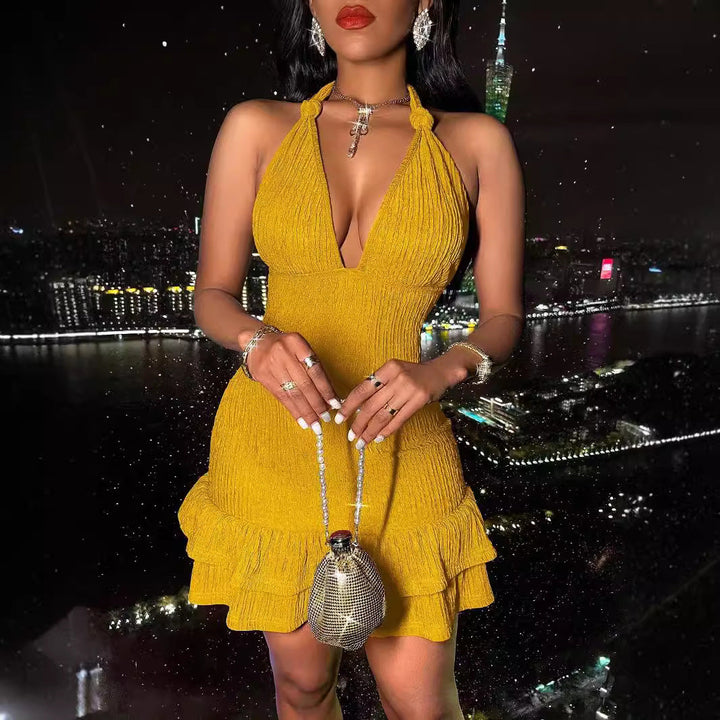 Elegant Sleeveless Mini Dress