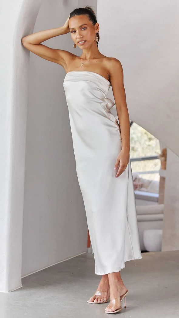 Strapless Elegant Long Dress