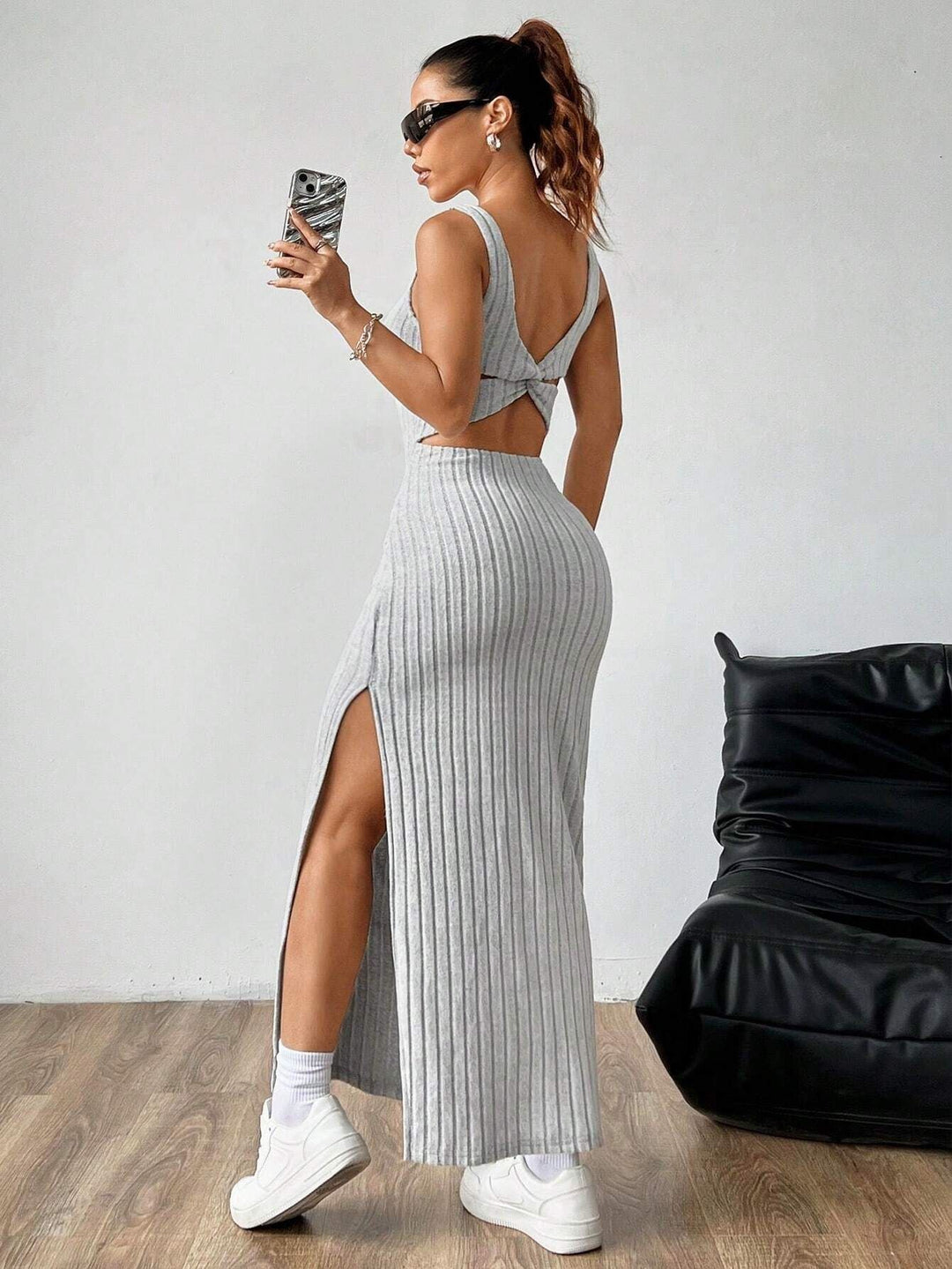 Luxe Ribbed Maxi Dress