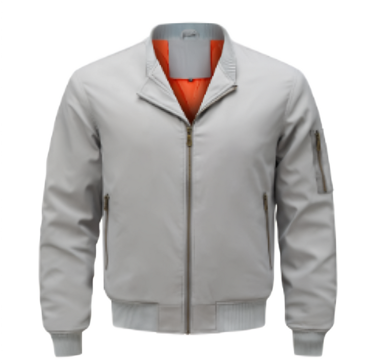 Men's windproof bomber jacket | Zipper