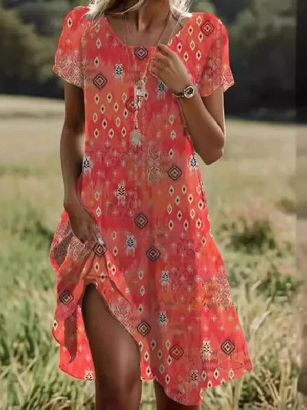 Hayden Mary | Short Sleeve Midi Dress