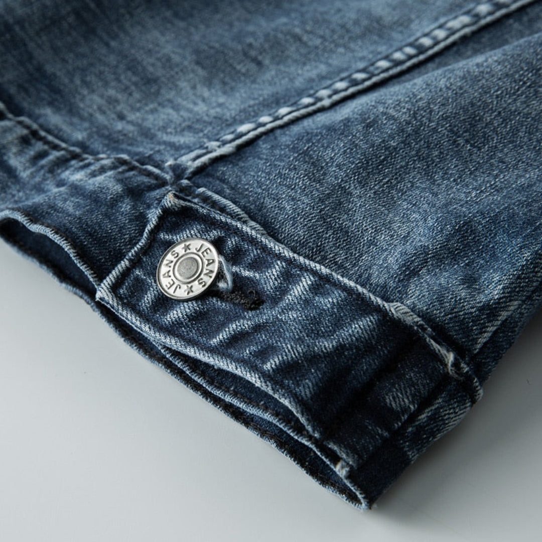 Men's button down the long -sleeved jacket | Convenient