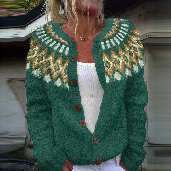 Natalia | Vintage Isländische Strickjacke