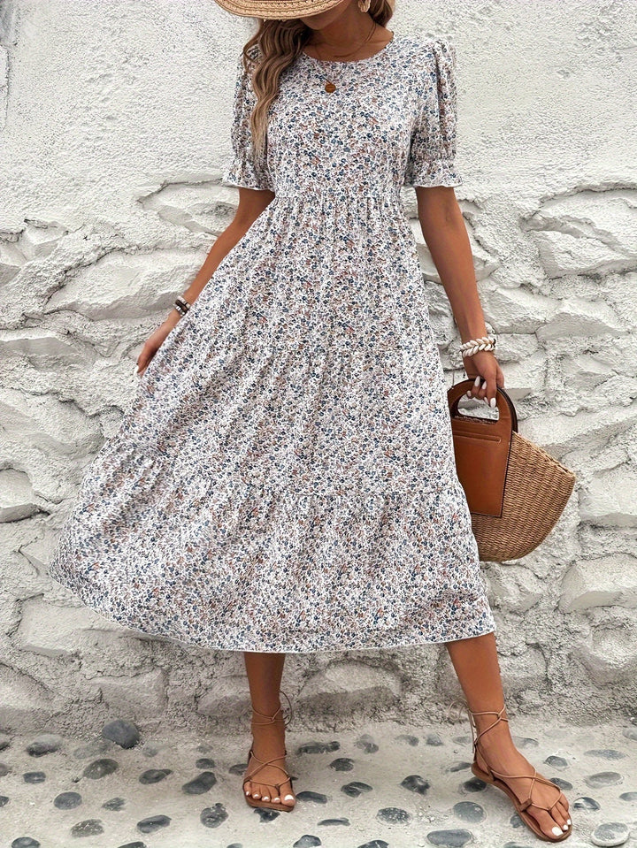 Evelyn – Floral Midi Dress