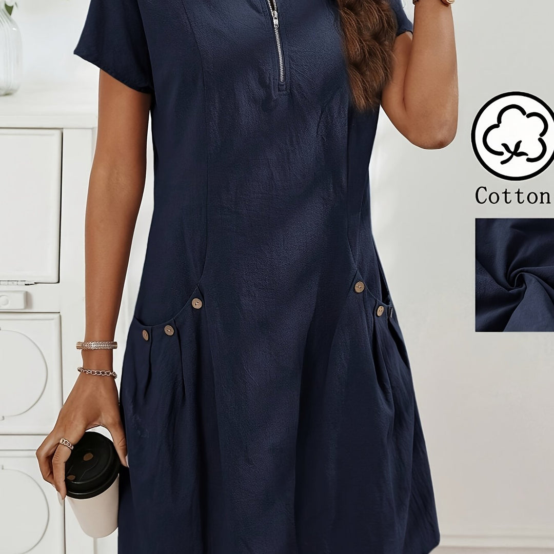 Freya – zipper-front dress