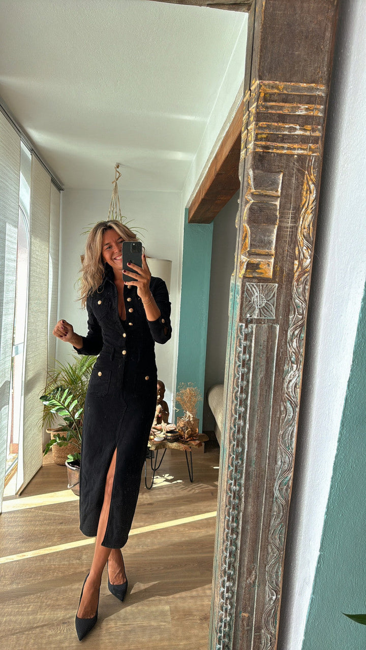 ClassicEase Denim Dress