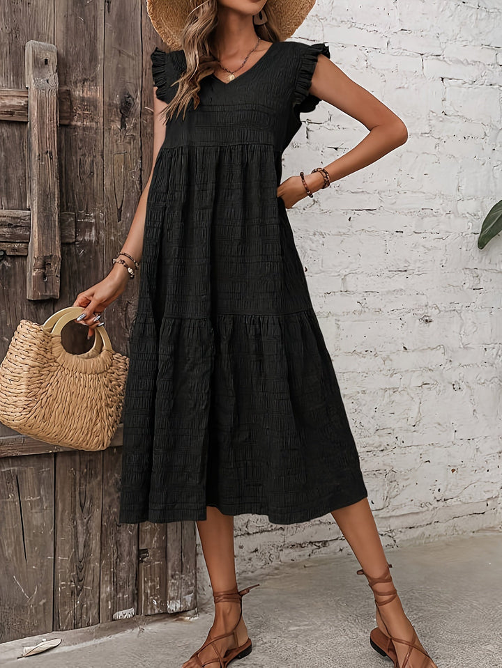 Livia – tummy-friendly ruffle dress