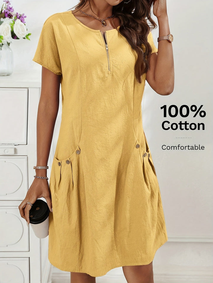 Freya – zipper-front dress