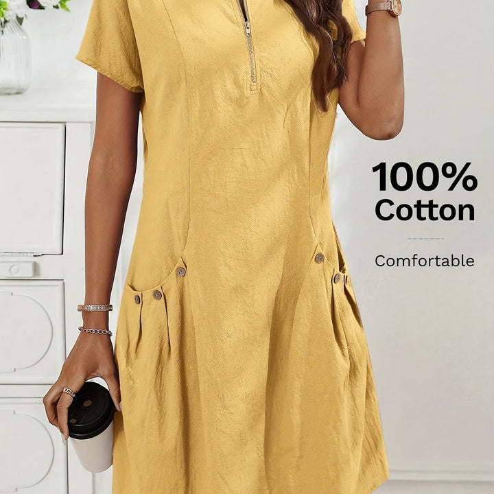 Freya – zipper-front dress