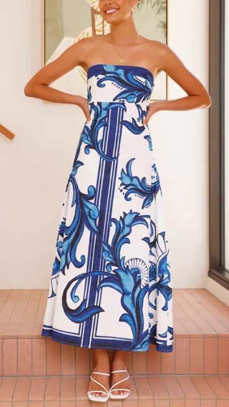 Poppy - Strapless Maxi Dress