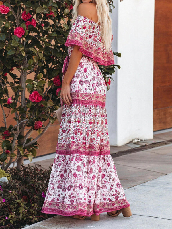 Ava - Maxi Dress with Floral Print and Ruffled Details