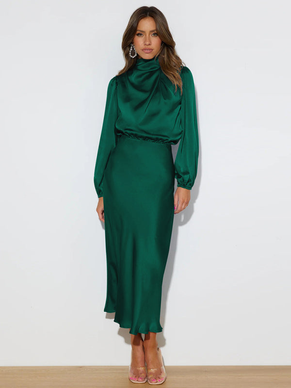 Jocelyn - High Neck Maxi Dress with Long Sleeves
