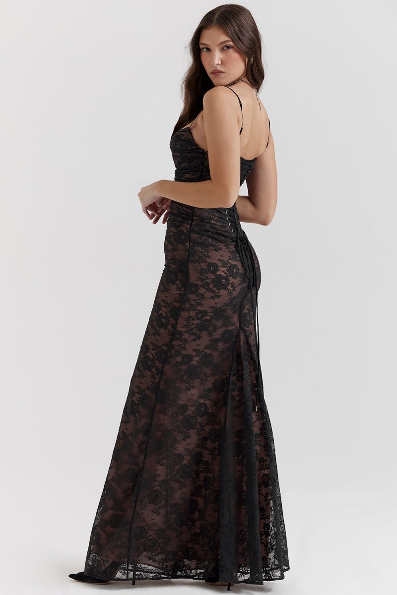Imogen - Vintage Elegance Maxi Dress