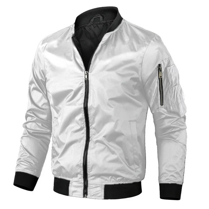 Men's casual bomber jacket | zipper