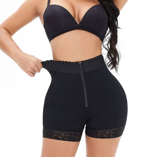 High-Waist Shapewear Short – Billift & Heupversteviging met Rits