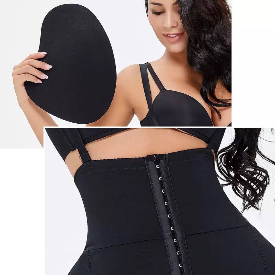 Corrigerende Shapewear Bodysuit met Haakjes - Billenlift & Taillecontrole