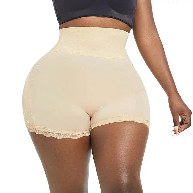 High Waist Shapewear Shorts – Push-Up Pads