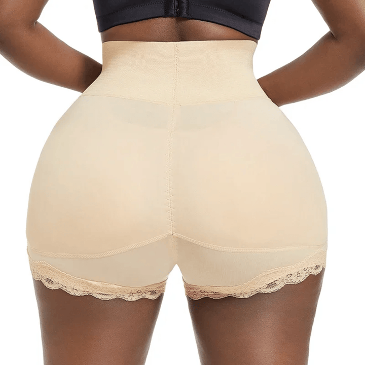 High Waist Shapewear Shorts – Push-Up Pads