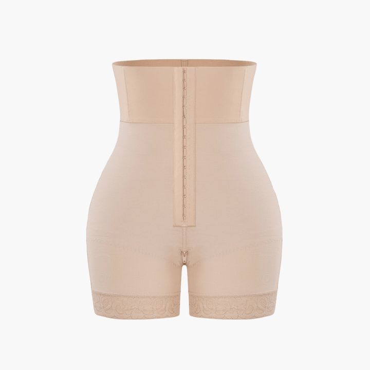 Hoog Getailleerde Bodyshaper Short – Verstelbare Compressie